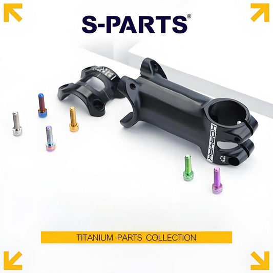 M5x18mm Titanium Stem Bolt Kit for Road and Mountain Bikes – 6pcs