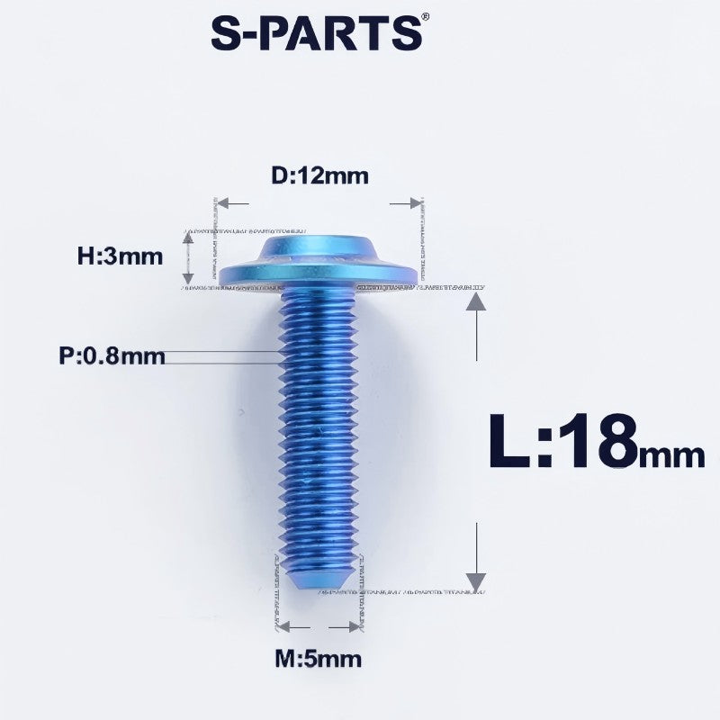 M5x10-30mm Titanium Torx Bolts For Motorcycle-HD12