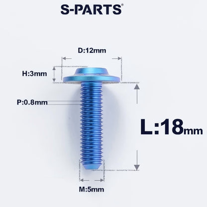 M5x10-30mm Titanium Torx Bolts For Motorcycle-HD12