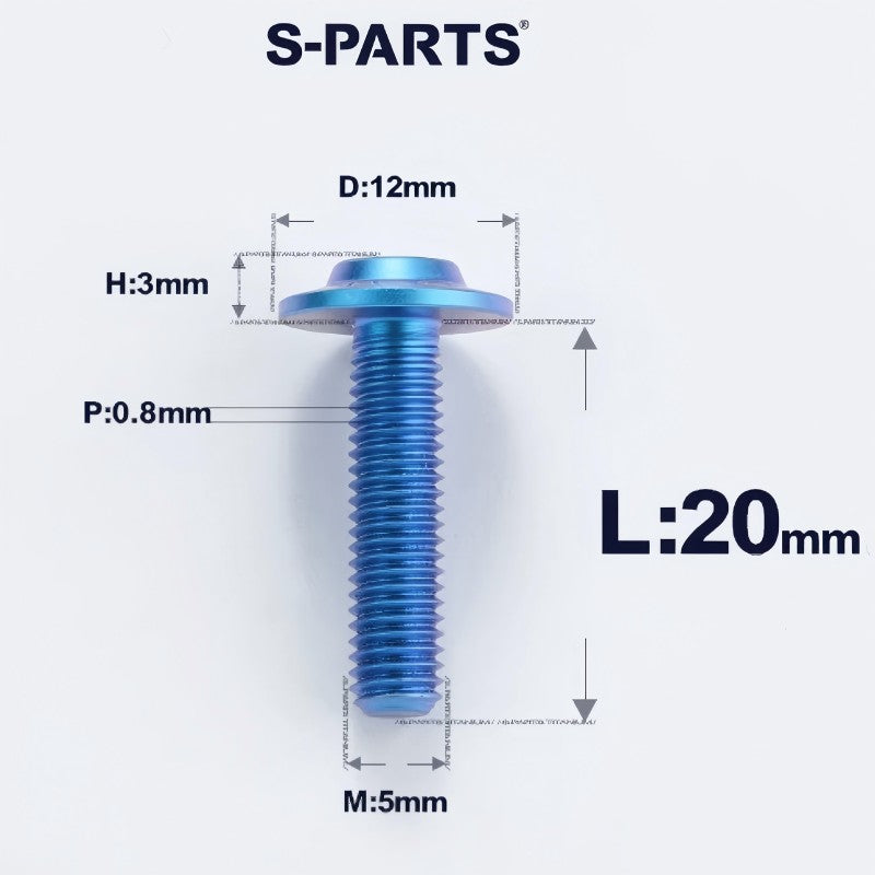 M5x10-30mm Titanium Torx Bolts For Motorcycle-HD12