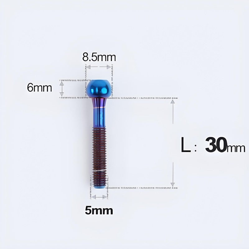 M5x30 35 41 47mm Titanium Seatpost Bolts & Nuts for Road Bikes