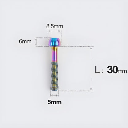 M5x30 35 41 47mm Titanium Seatpost Bolts & Nuts for Road Bikes