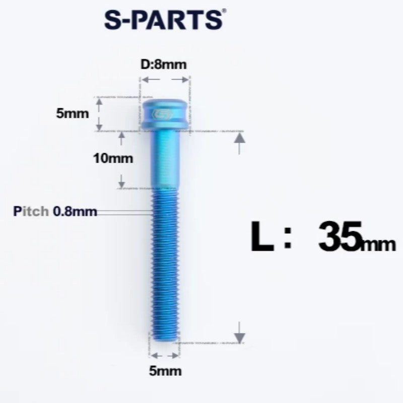 M5x10/12/16/18MM Titanium Bolts For Bike & Motorcycle