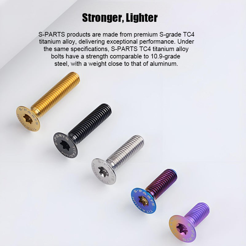 M5x8-30MM Titanium Flat Head Bolts for Road Bike Seatpost Clamp