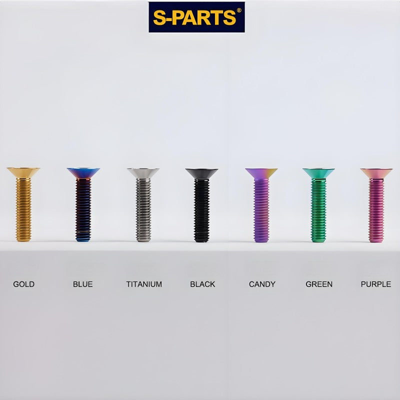 M5x8-30MM Titanium Flat Head Bolts for Road Bike Seatpost Clamp