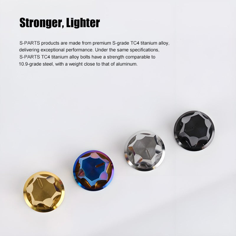 M6-M12 Titanium Cap Nuts for NIU Scooter Rear Shock Absorber
