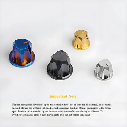 M6-M12 Titanium Cap Nuts for NIU Scooter Rear Shock Absorber