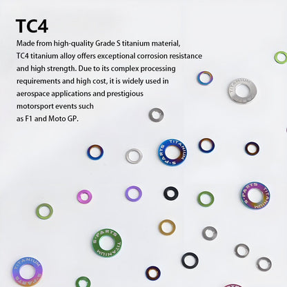 M6-M14 Titanium Washers for Motorcycle & Electric Scooters