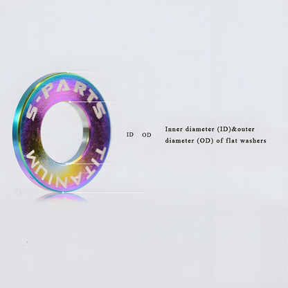 M6-M14 Titanium Washers for Motorcycle & Electric Scooters