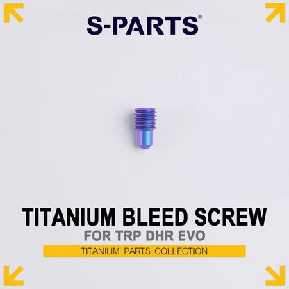 Titanium Bleed Port Plug (M6 × 10mm) for TRP DHR EVO Disc Brake - 3mm Hex