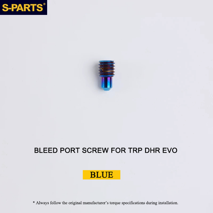 Titanium Bleed Port Plug (M6 × 10mm) for TRP DHR EVO Disc Brake - 3mm Hex