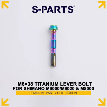 M6 x 38mm Grade 5 Titanium Brake Lever Body Fixing Bolt for Shimano XTR M9000/M9020 & XT M8000