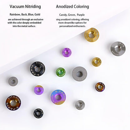 M5-12 Titanium Flange Nuts for Electric Scooters/Motorcycle