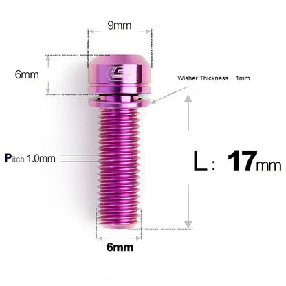 M6x17 Titanium Brake Adapter Bolt & Washer for HOPE V4 TECH/RACE/TRAIL
