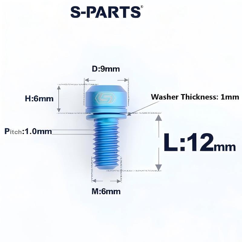 M8x10-120mm T40 Torx Titanium Bolts for Motorcycle