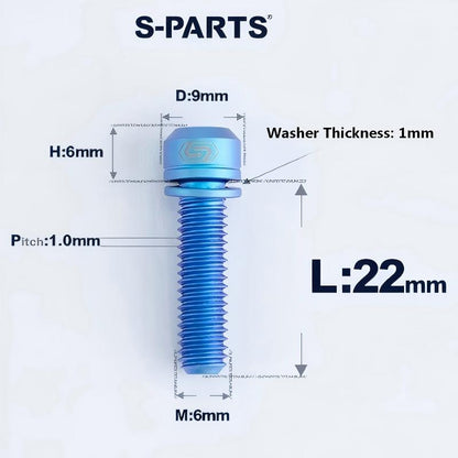 M8x10-120mm T40 Torx Titanium Bolts for Motorcycle