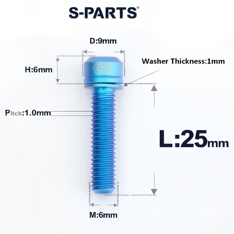 M8x10-120mm T40 Torx Titanium Bolts for Motorcycle