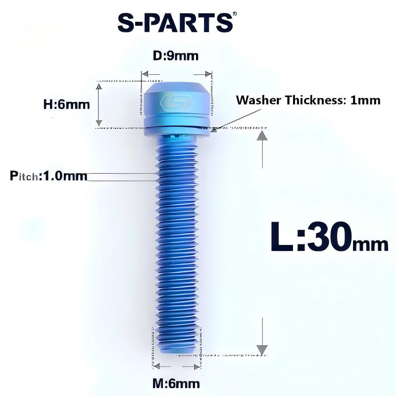 M8x10-120mm T40 Torx Titanium Bolts for Motorcycle