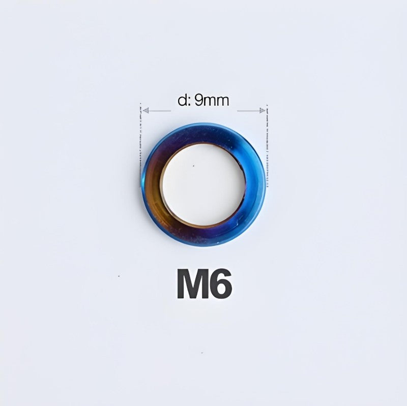 M3/M4/M5/M6 Titanium Flat Washers for Road and Mountain Bikes