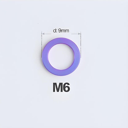 M3/M4/M5/M6 Titanium Flat Washers for Road and Mountain Bikes