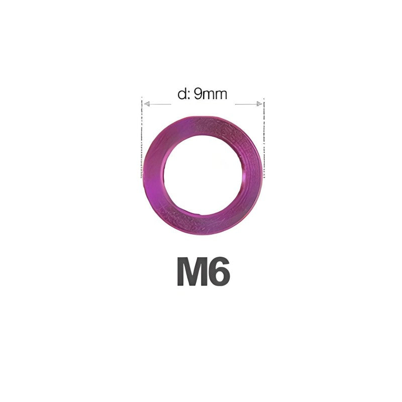 M3/M4/M5/M6 Titanium Flat Washers for Road and Mountain Bikes
