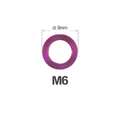 M3/M4/M5/M6 Titanium Flat Washers for Road and Mountain Bikes