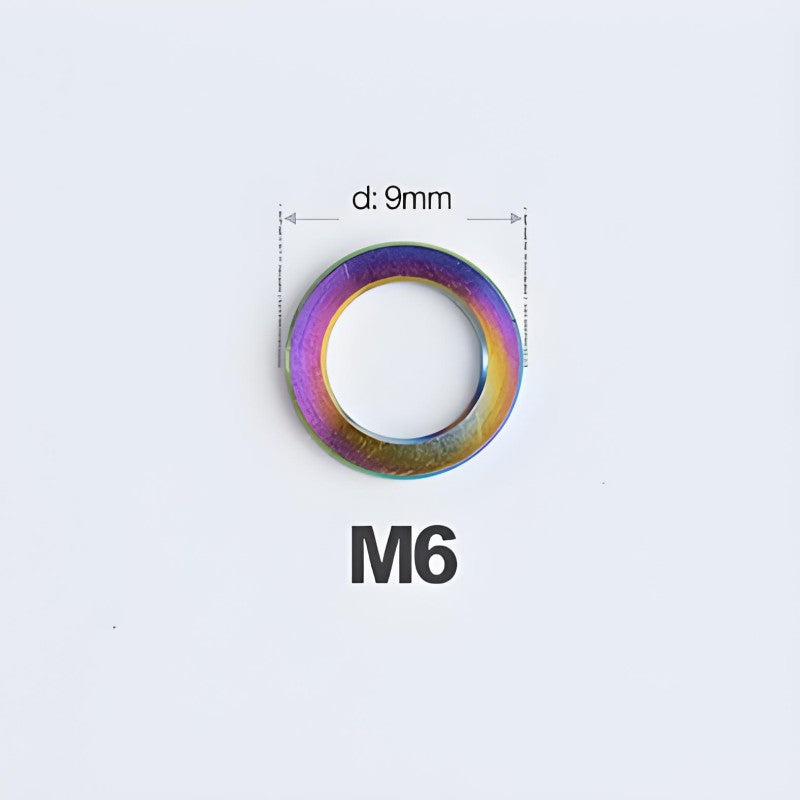 M3/M4/M5/M6 Titanium Flat Washers for Road and Mountain Bikes