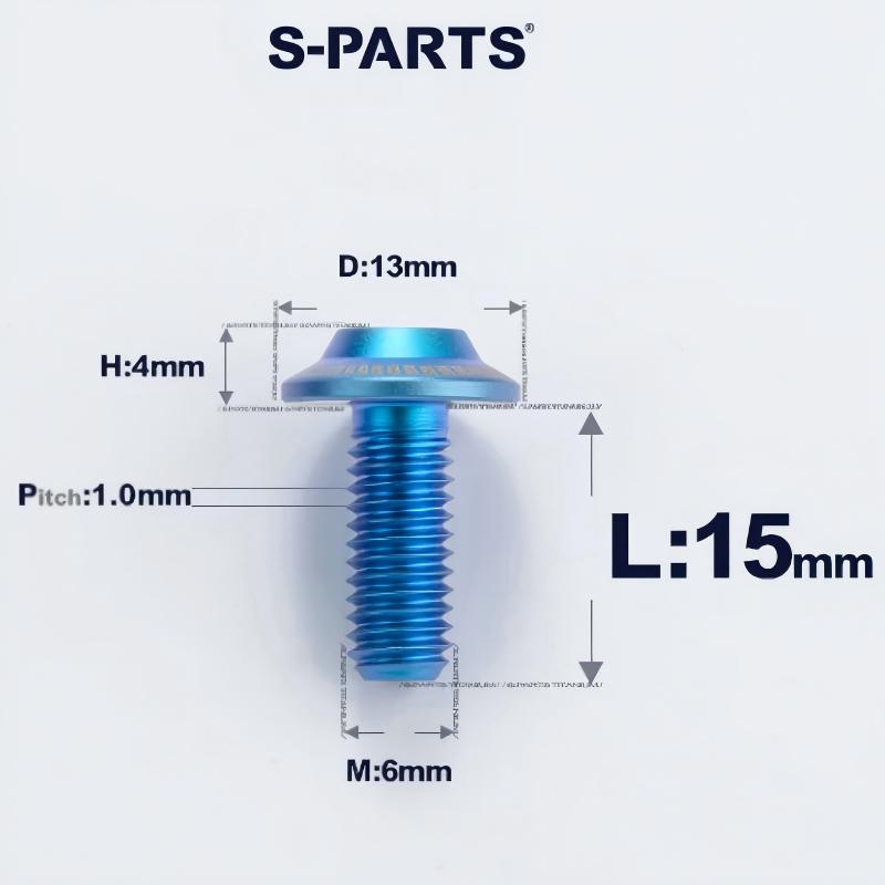 M6 X L8-55mm Titanium Button Head Bolts For Electric Motorbycle