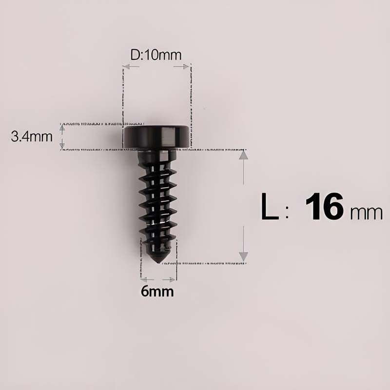 M6 X 16 - 30mm Titanium Screws For E-bike & Motorcycle Body Panels - HD10