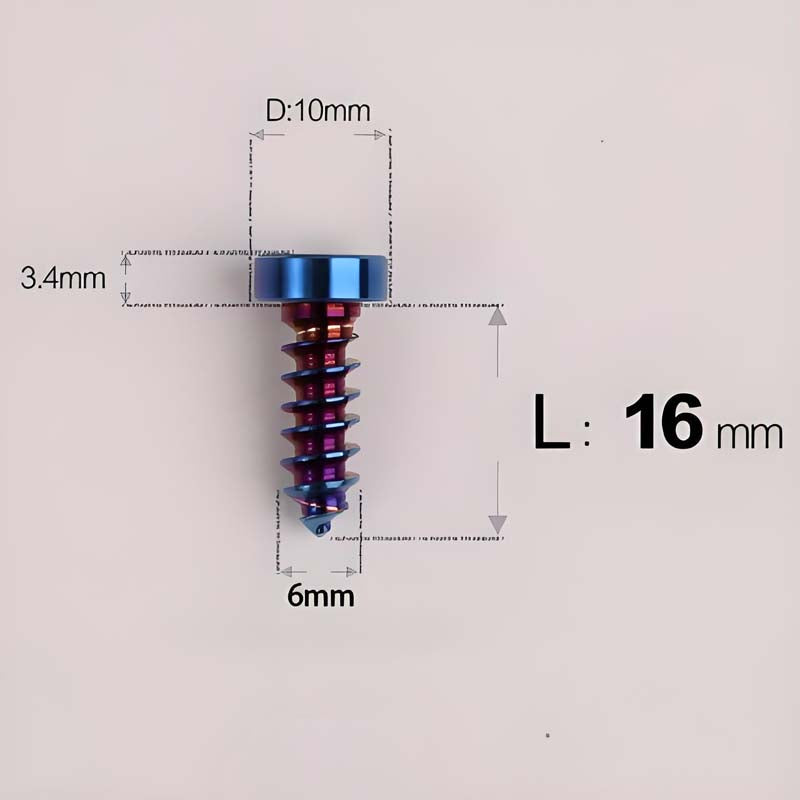 M6 X 16 - 30mm Titanium Screws For E-bike & Motorcycle Body Panels - HD10