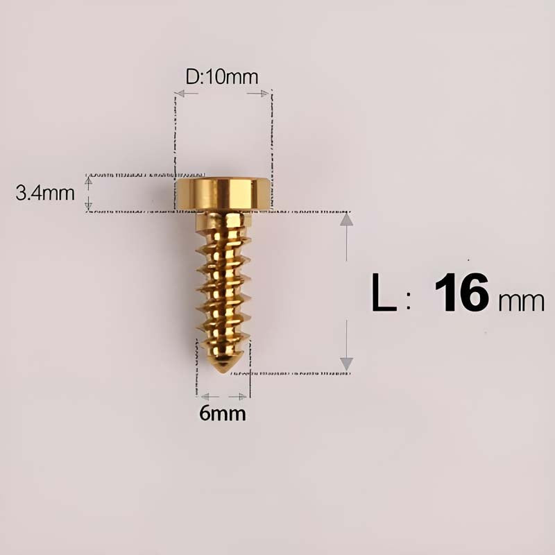 M6 X 16 - 30mm Titanium Screws For E-bike & Motorcycle Body Panels - HD10