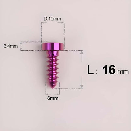 M6 X 16 - 30mm Titanium Screws For E-bike & Motorcycle Body Panels - HD10