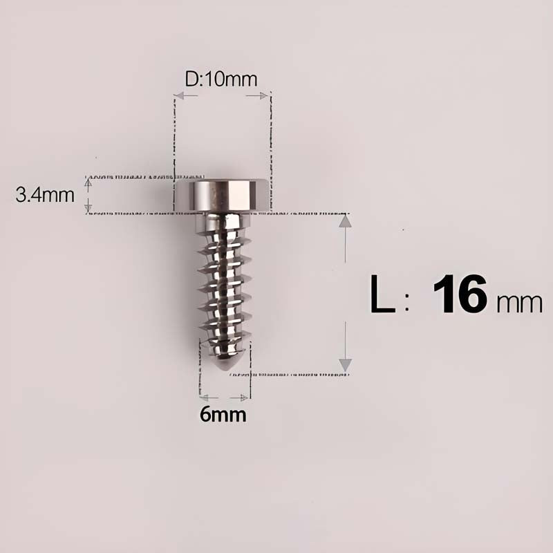 M6 X 16 - 30mm Titanium Screws For E-bike & Motorcycle Body Panels - HD10