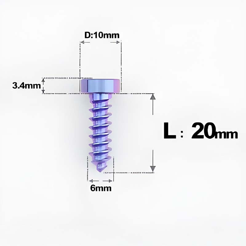 M6 X 16 - 30mm Titanium Screws For E-bike & Motorcycle Body Panels - HD10