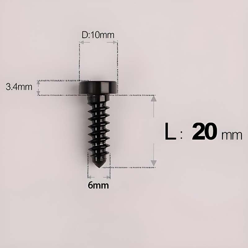 M6 X 16 - 30mm Titanium Screws For E-bike & Motorcycle Body Panels - HD10