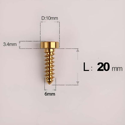 M6 X 16 - 30mm Titanium Screws For E-bike & Motorcycle Body Panels - HD10