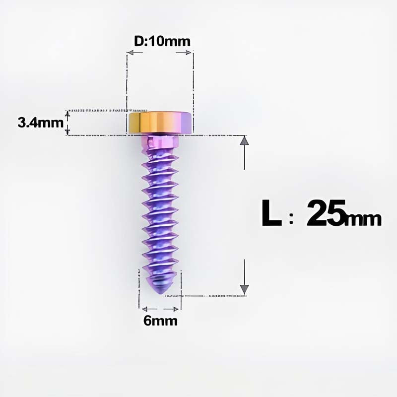 M6 X 16 - 30mm Titanium Screws For E-bike & Motorcycle Body Panels - HD10