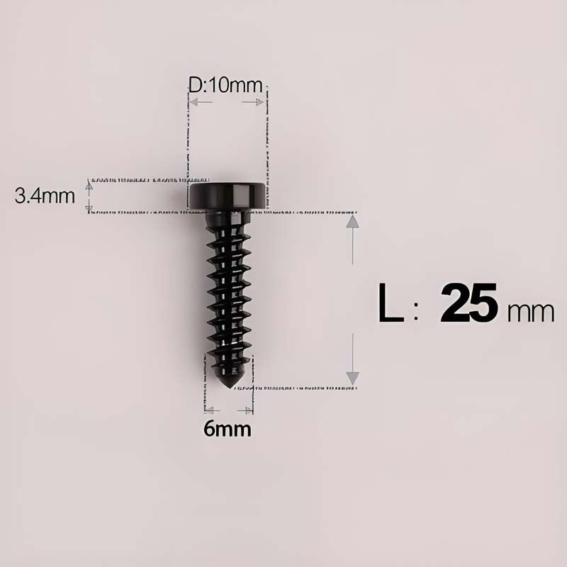 M6 X 16 - 30mm Titanium Screws For E-bike & Motorcycle Body Panels - HD10