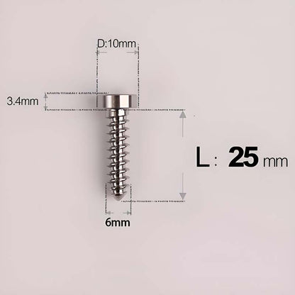 M6 X 16 - 30mm Titanium Screws For E-bike & Motorcycle Body Panels - HD10