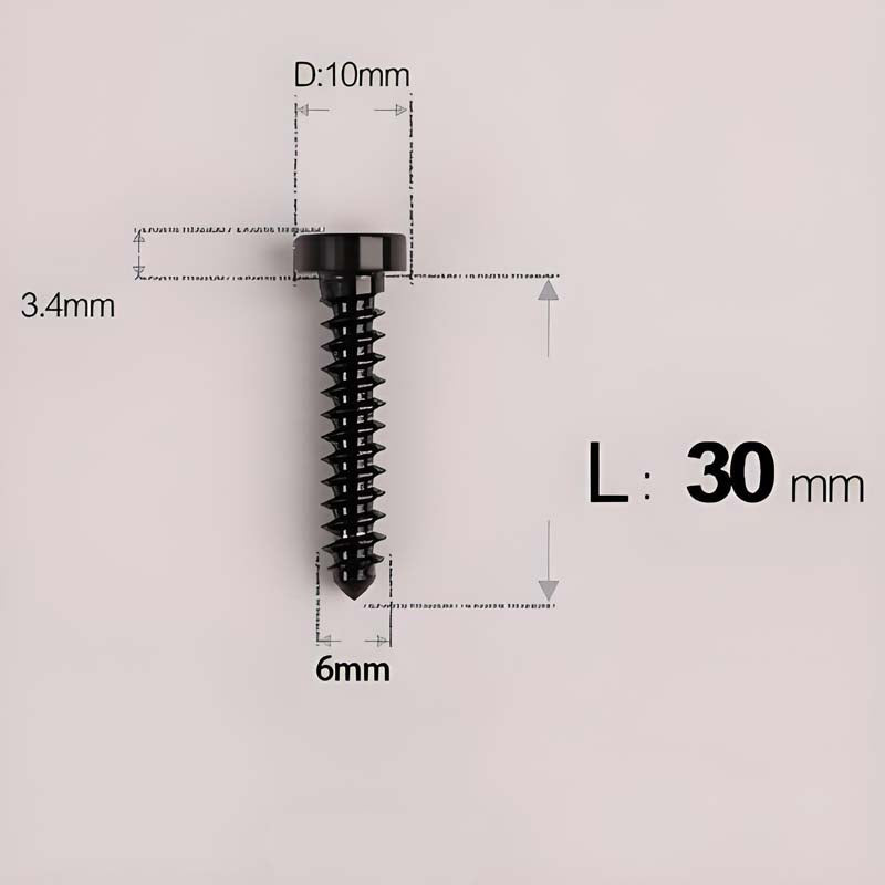 M6 X 16 - 30mm Titanium Screws For E-bike & Motorcycle Body Panels - HD10