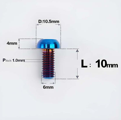M6 x 10mm Titanium Pivot Bolt for Brembo RCS / RCS Corsa Corta Master Cylinder