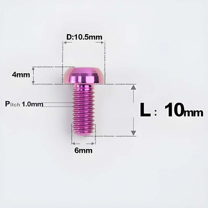 M6 x 10mm Titanium Pivot Bolt for Brembo RCS / RCS Corsa Corta Master Cylinder