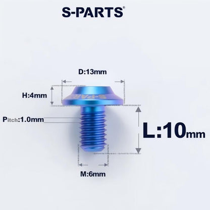 M6 X L8-55mm Titanium Button Head Bolts For Electric Motorbycle