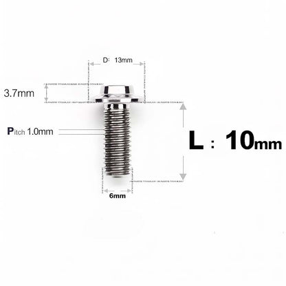 M6 X L8-55mm Titanium Button Head Bolts For Electric Motorbycle