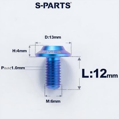 M6 X L8-55mm Titanium Button Head Bolts For Electric Motorbycle