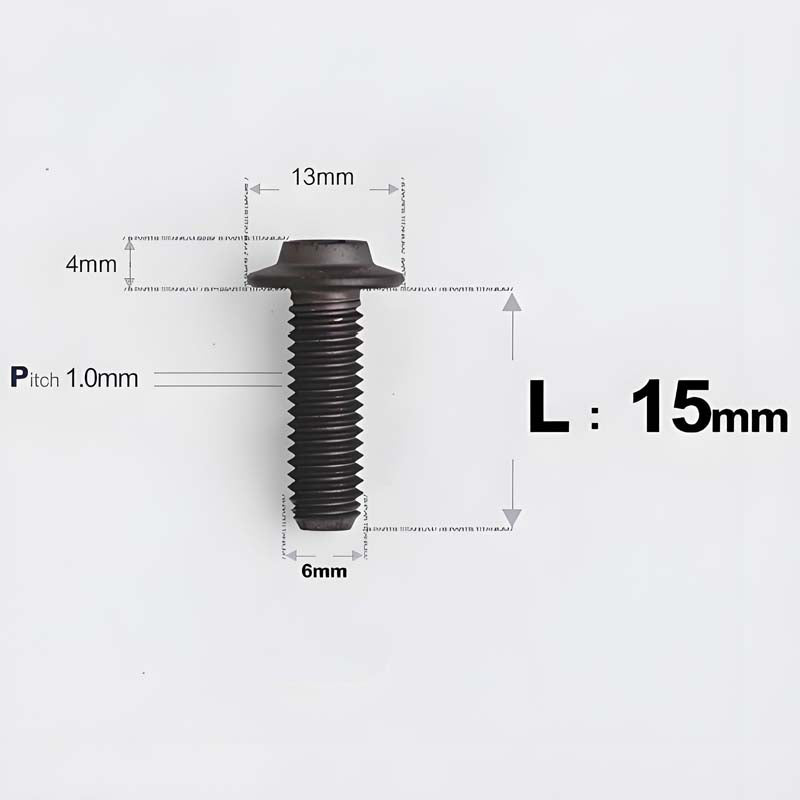 M6 X L8-55mm Titanium Button Head Bolts For Electric Motorbycle