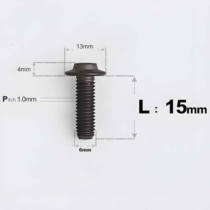 M6 X L8-55mm Titanium Button Head Bolts For Electric Motorbycle