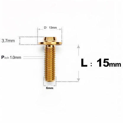 M6 X L8-55mm Titanium Button Head Bolts For Electric Motorbycle
