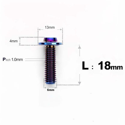 M6 X L8-55mm Titanium Button Head Bolts For Electric Motorbycle