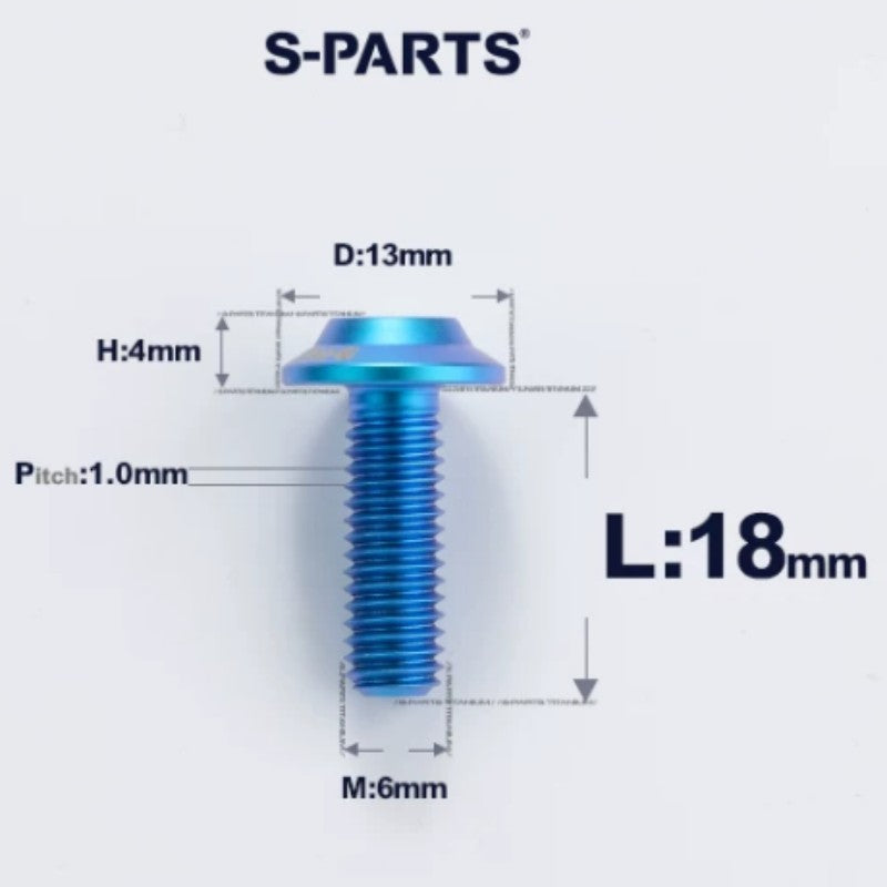 M6 X L8-55mm Titanium Button Head Bolts For Electric Motorbycle